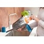 BLACK+DECKER Nettoyage - Aspirateur à main sans fil 12V, station de charge, titane/bleu BHHV320B-QW
