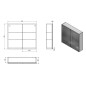 Aqualine Vega - Armoire de toilette, 800x700x180 mm, blanc VG080 Aqualine Vega - Armoire de toilette, 800x700x180 mm, blanc VG080