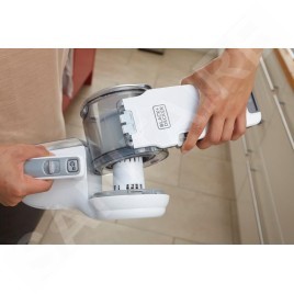 BLACK+DECKER Nettoyage - Aspirateur à main sans fil 18V, station de charge, titane/chrome PV1820L-QW