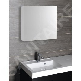 Aqualine Vega - Armoire de toilette, 800x700x180 mm, blanc VG080