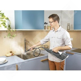 Polti Nettoyage - Nettoyeur à vapeur Vaporetto SV610 Style, blanc/gris PTEU0304