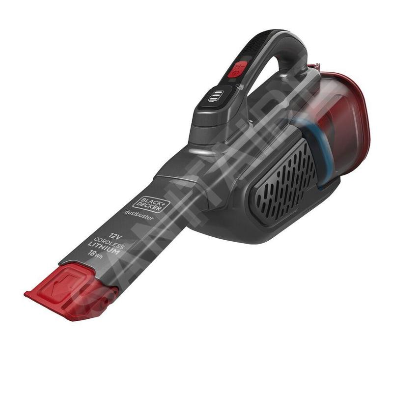 BLACK+DECKER Nettoyage - Aspirateur à main sans fil 12V, titane/rouge BHHV315J-QW