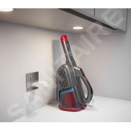 BLACK+DECKER Nettoyage - Aspirateur à main sans fil 12V, titane/rouge BHHV315J-QW