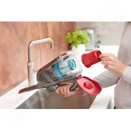 BLACK+DECKER Nettoyage - Aspirateur à main sans fil 12V, titane/rouge BHHV315J-QW