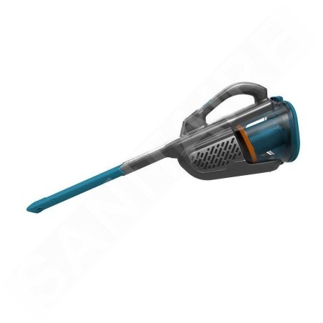 BLACK+DECKER Nettoyage - Aspirateur à main sans fil 18V, station de charge, titane/bleu BHHV520BF-QW
