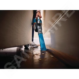 BLACK+DECKER Nettoyage - Aspirateur à main sans fil 18V, station de charge, titane/bleu BHHV520BF-QW