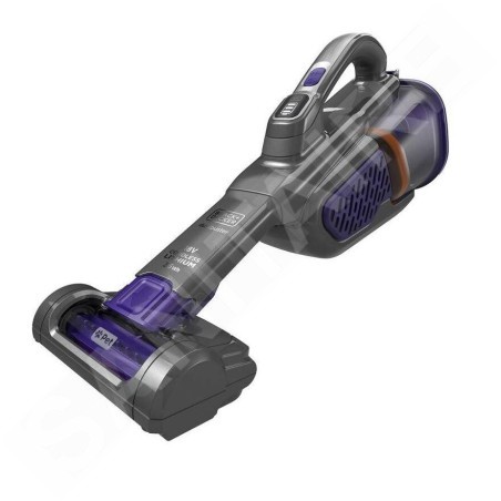 BLACK+DECKER Nettoyage - Aspirateur à main sans fil 18V, station de charge, titane/violet BHHV520BFP-QW