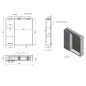 Aqualine Zoja - Armoire de toilette avec éclairage LED 600x600x140 mm, gauche, blanc 45021 Aqualine Zoja - Armoire de toilette avec éclairage LED 600x600x140 mm, gauche, blanc 45021