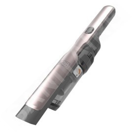 BLACK+DECKER Nettoyage - Aspirateur à main sans fil 12V, avec accessoires, station de charge, gris/or rose DVC320BRG-QW
