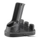 BLACK+DECKER Nettoyage - Aspirateur à main sans fil 12V, avec accessoires, station de charge, gris/or rose DVC320BRG-QW