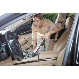 BLACK+DECKER Nettoyage - Aspirateur à main sans fil 12V, avec accessoires, station de charge, gris/or rose DVC320BRG-QW