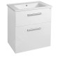 Aqualine Vega - Meuble vasque, 620x726x436 mm, 2 tiroirs, blanc VG063 Aqualine Vega - Meuble vasque, 620x726x436 mm, 2 tiroirs, blanc VG063