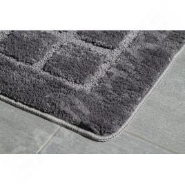 Sapho Ridder - Tapis de salle de bains Delhi 500x800 mm, avec antidérapant, gris foncé 1712300