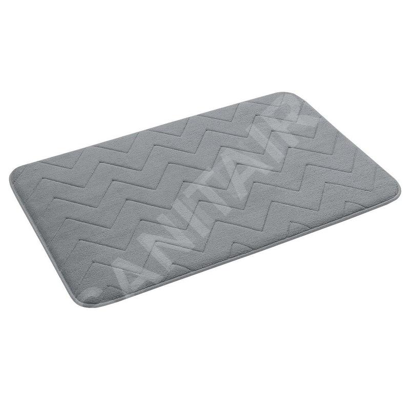 Sapho Accessoires de salle de bains Gedy - Tapis de salle de bains 50 x 80 cm, avec antidérapant, gris 96MS508008