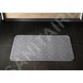 Sapho Accessoires de salle de bains Gedy - Tapis de salle de bains 50 x 80 cm, avec antidérapant, gris 96MS508008