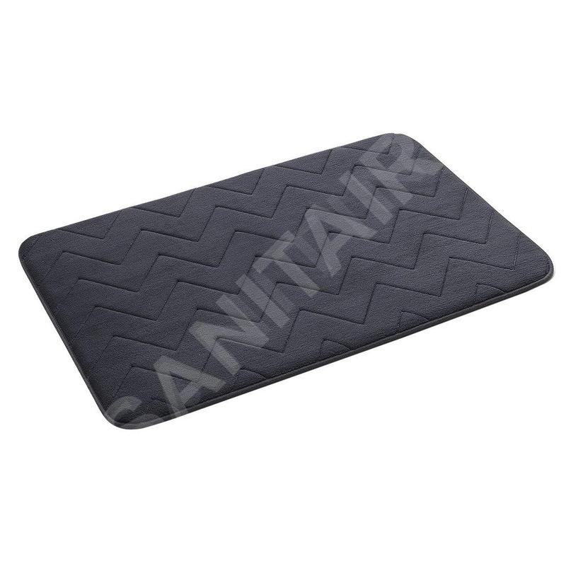Sapho Accessoires de salle de bains Gedy - Tapis de salle de bains 50 x 80 cm, avec antidérapant, anthracite 96MS508085
