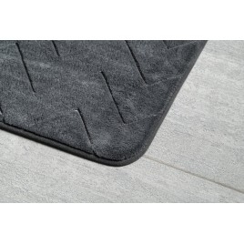Sapho Accessoires de salle de bains Gedy - Tapis de salle de bains 50 x 80 cm, avec antidérapant, anthracite 96MS508085