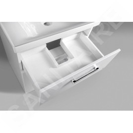 Aqualine Vega - Meuble vasque, 620x726x436 mm, 2 tiroirs, blanc VG063