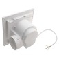 Sapho Tecto - Aérateur axial de plafond, 20 W, tuyau 100 mm, blanc TC201