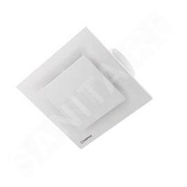 Sapho Tecto - Aérateur axial temporisé, de plafond, 20 W, tuyau 100 mm, blanc TC202