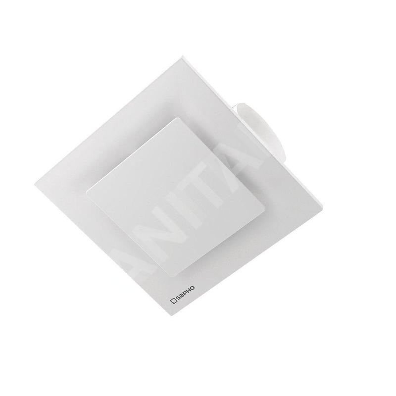 Sapho Tecto - Aérateur axial temporisé, de plafond, 20 W, tuyau 100 mm, blanc TC202