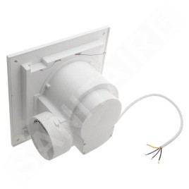 Sapho Tecto - Aérateur axial temporisé, de plafond, 20 W, tuyau 100 mm, blanc TC202