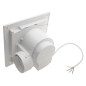 Sapho Tecto - Aérateur axial temporisé, de plafond, 20 W, tuyau 100 mm, blanc TC202