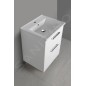 Aqualine Vega - Meuble vasque, 620x726x436 mm, 2 tiroirs, blanc VG063 Aqualine Vega - Meuble vasque, 620x726x436 mm, 2 tiroirs, blanc VG063