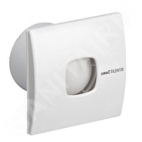 Sapho Cata Silentis - Ventilateur de salle de bain axial 10, 15 W, conduit 100 mm, blanc 01070000