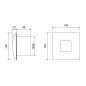 Sapho Cata Silentis - Ventilateur de salle de bain axial 10, 15 W, conduit 100 mm, blanc 01070000