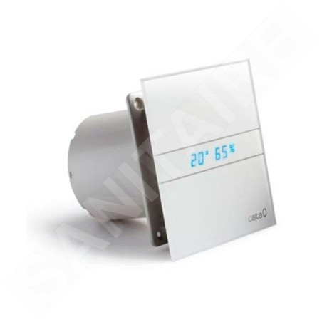Sapho Cata E - Ventilateur axial de salle de bains avec ventilateur automatique E-120 GTH, 6 W/11 W, conduit 120 mm, blanc