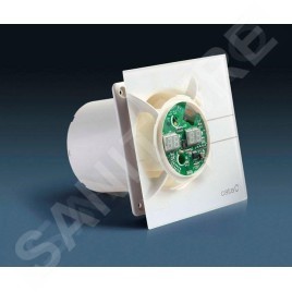 Sapho Cata E - Ventilateur axial de salle de bains avec ventilateur automatique E-120 GTH, 6 W/11 W, conduit 120 mm, blanc