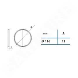 Sapho Cata B-Plus - Clapet anti-retour 120 mm 01920600