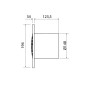 Sapho Cata B-Plus - Ventilateur de salle de bains avec minuterie B-15 PLUS T, 25 W, conduit 150 mm, blanc 00983100 Sapho Cata B-Plus - Ventilateur de salle de bains avec minuterie B-15 PLUS T, 25 W, conduit 150 mm, blanc 00983100