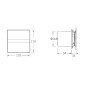 Sapho Cata E - Aérateur axial de plafond, E-120G, 15W, tuyau 120 mm, blanc 00901000