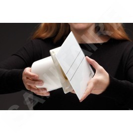 Sapho Cata E - Aérateur axial de plafond, E-120G, 15W, tuyau 120 mm, blanc 00901000