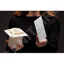 Sapho Cata E - Aérateur axial de plafond, E-120G, 15W, tuyau 120 mm, blanc 00901000