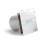 Sapho Cata E - Ventilateur axial de salle de bains avec ventilateur automatique E-150 GTH, 21W, conduit 150 mm, blanc 00902200
