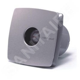 Sapho Cata X-Mart - Ventilateur axial de salle de bains avec minuterie X-MART 10T, 15W, conduit 100 mm, acier inoxydable