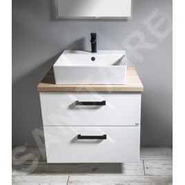 Aqualine Vega - Meuble lavabo 720x576x436 mm, blanc VG073