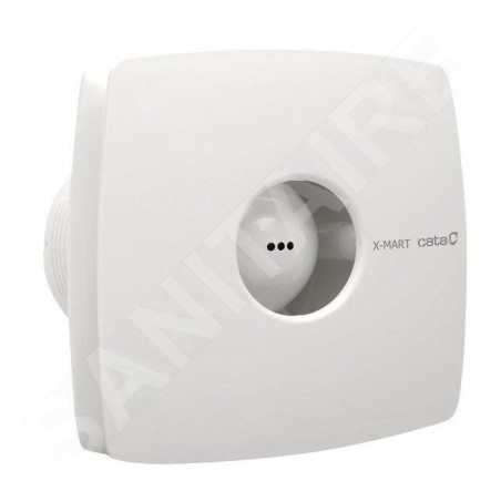 Sapho Cata X-Mart - Ventilateur axial de salle de bain X-MART 10, 15 W, conduit de 100 mm, blanc 01010000