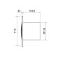 Sapho Cata B-Plus - Ventilateur axial B-12 PLUS, 20 W, conduit 120 mm, blanc 00282000 Sapho Cata B-Plus - Ventilateur axial B-12 PLUS, 20 W, conduit 120 mm, blanc 00282000