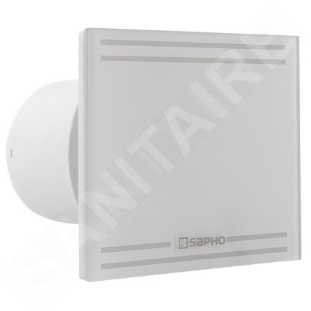 Sapho Glass - Ventilateur axial, 8 W, conduit 100 mm, blanc GS101