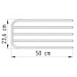 Aqualine Accessoires - Séchoir pour radiateur, universel, blanc brillant 25-03-SV450