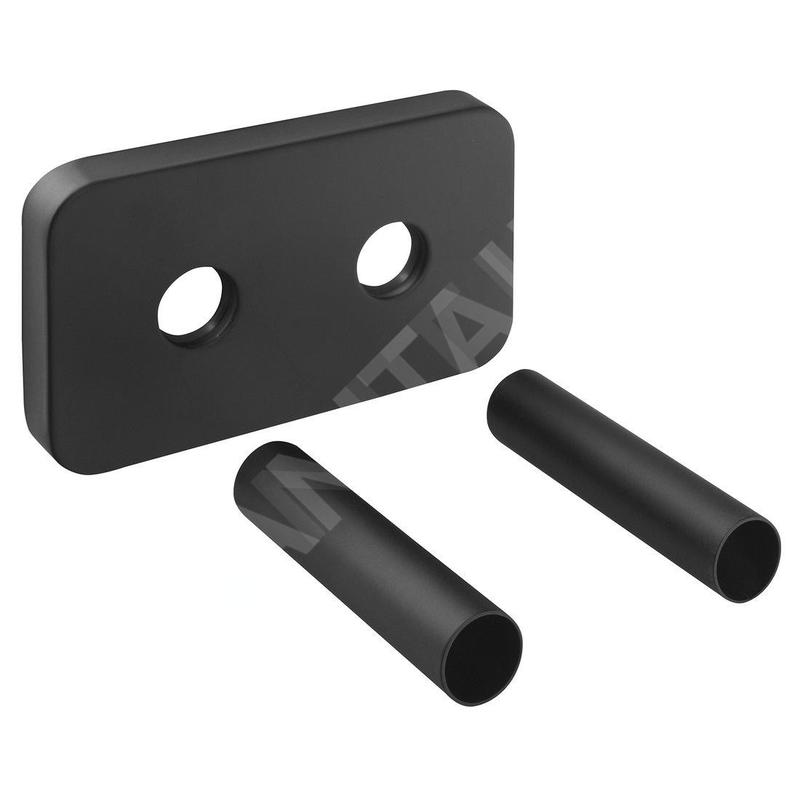 Bruckner Wicher - Cache rosace pour raccordement central 50 mm, noir mat 600.315.6