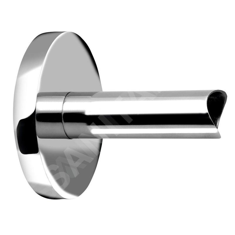 Sapho Accessoires - Adaptateur rond pour raccordement direct de câble au mur, inox ER120