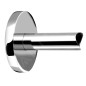 Sapho Accessoires - Adaptateur rond pour raccordement direct de câble au mur, inox ER120