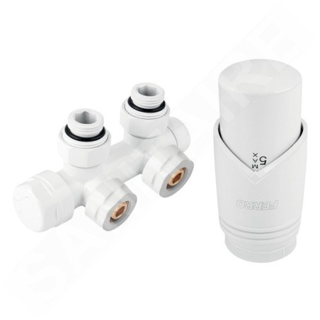 Novaservis Accessoires - Kit de raccordement avec connexion centrale, pas de 50 mm, blanc ZTD30WH
