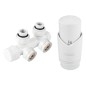 Novaservis Accessoires - Kit de raccordement avec connexion centrale, pas de 50 mm, blanc ZTD30WH