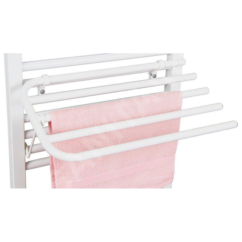 Aqualine Accessoires - Séchoir de serviettes, montage sur corps de chauffe 600 mm, blanc 25-03-SV460
